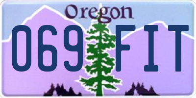OR license plate 069FIT