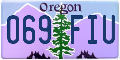 OR license plate 069FIU