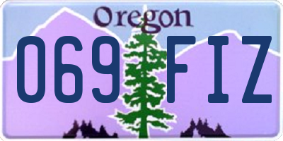 OR license plate 069FIZ