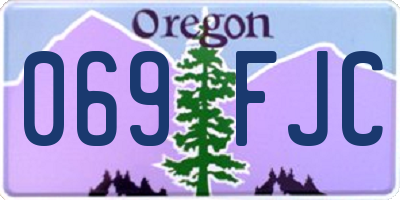 OR license plate 069FJC