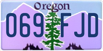 OR license plate 069FJD