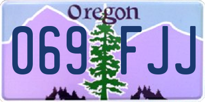 OR license plate 069FJJ