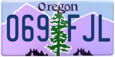 OR license plate 069FJL
