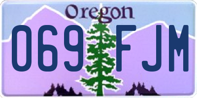OR license plate 069FJM