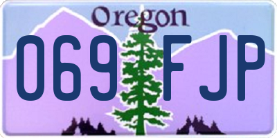 OR license plate 069FJP