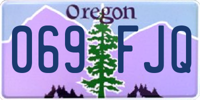 OR license plate 069FJQ