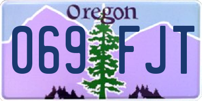OR license plate 069FJT