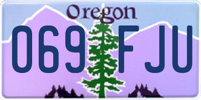 OR license plate 069FJU