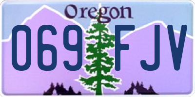 OR license plate 069FJV