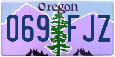 OR license plate 069FJZ