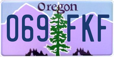 OR license plate 069FKF