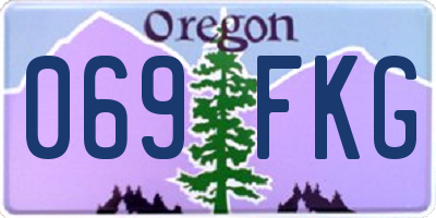 OR license plate 069FKG