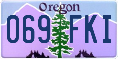 OR license plate 069FKI