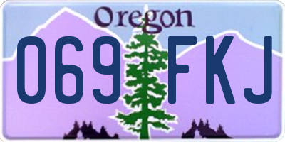 OR license plate 069FKJ