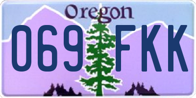 OR license plate 069FKK