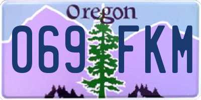 OR license plate 069FKM