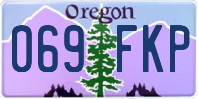 OR license plate 069FKP