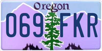 OR license plate 069FKR