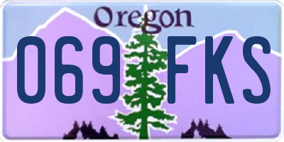 OR license plate 069FKS