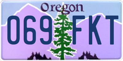 OR license plate 069FKT