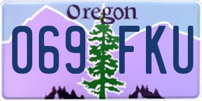 OR license plate 069FKU