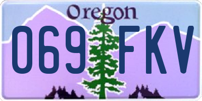 OR license plate 069FKV