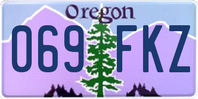 OR license plate 069FKZ