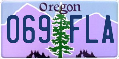 OR license plate 069FLA