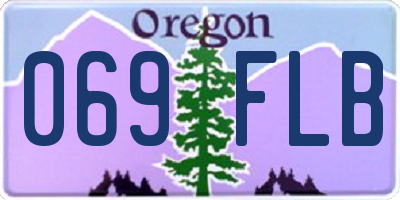 OR license plate 069FLB