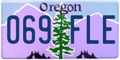 OR license plate 069FLE