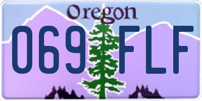 OR license plate 069FLF