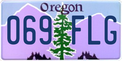OR license plate 069FLG