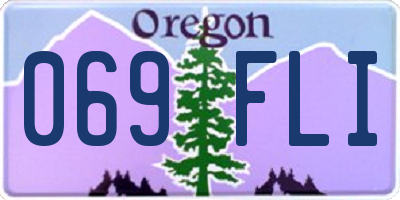 OR license plate 069FLI