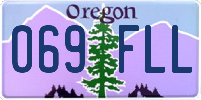 OR license plate 069FLL