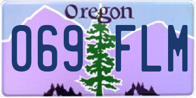 OR license plate 069FLM