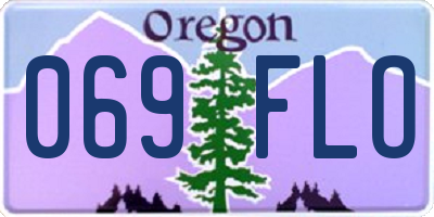 OR license plate 069FLO