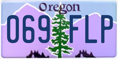 OR license plate 069FLP