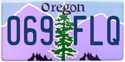 OR license plate 069FLQ