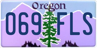 OR license plate 069FLS