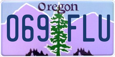 OR license plate 069FLU