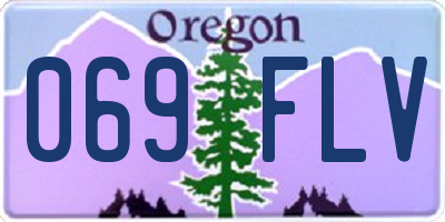 OR license plate 069FLV