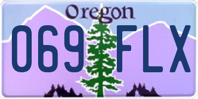 OR license plate 069FLX