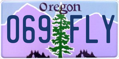 OR license plate 069FLY