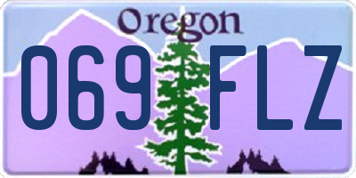 OR license plate 069FLZ