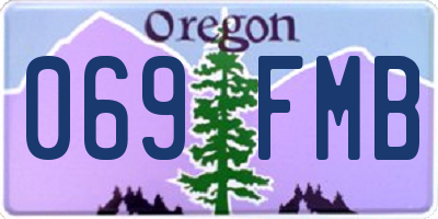 OR license plate 069FMB