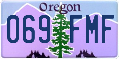 OR license plate 069FMF