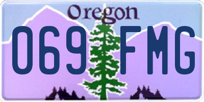 OR license plate 069FMG