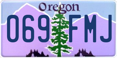 OR license plate 069FMJ