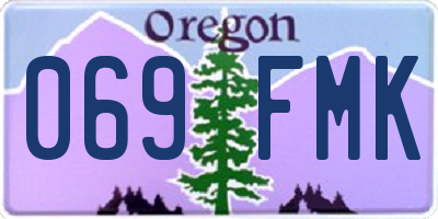 OR license plate 069FMK
