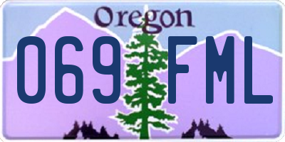 OR license plate 069FML